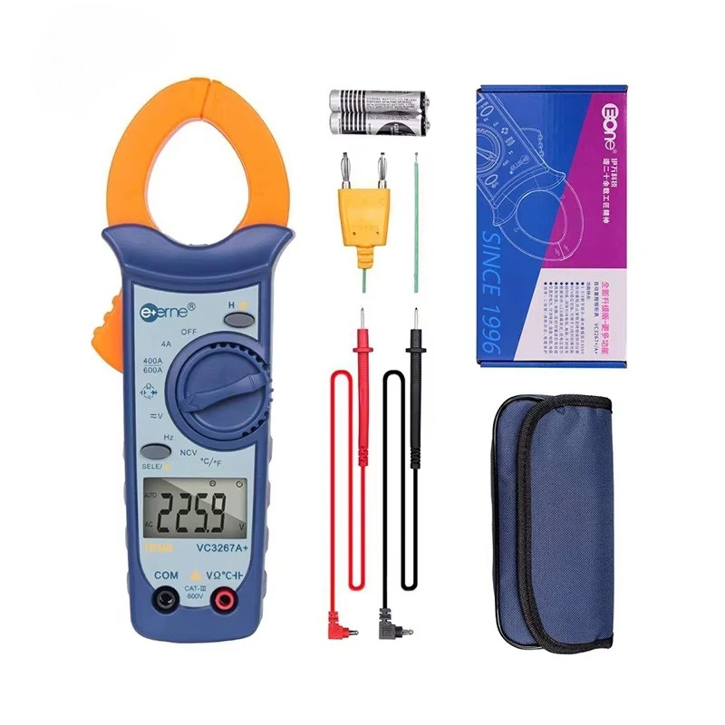 

VC3267A+ Профессиональные цифровые клещи - тестер напряжения переменного/постоянного тока с TRMS, автоматический диапазон