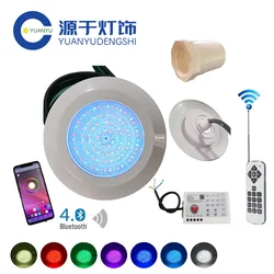 DC12V 12W Underwater Spotlight Bluetooth APP Control-Waterproof RGB LED Pool Light Fountain,Landscape,Piscina-Illuminate Pool