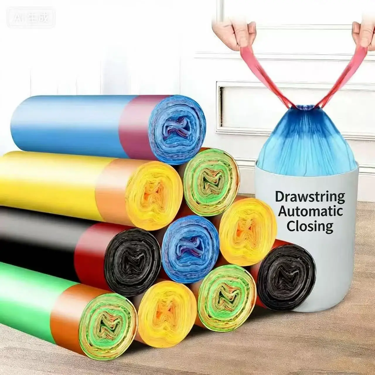 Drawstring garbage bag, starting from one piece, strict selection of department store daily necessities, household garbage bag,