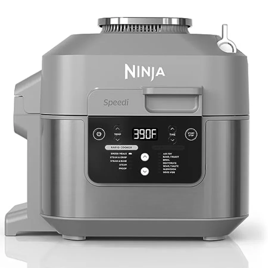 Olla de Cocción Rápida Speedi de 6 Cuartos con 12 Funciones en 1 para Cocinar al Vapor, Hornear, Asar, Sartear, Cocinar a Fuego Lento, Sous Vide y Más, 15 Minutos