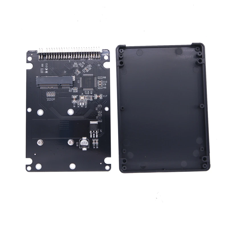 Msata to ide Gehäuse Gehäuse Box msata bis 2,5 Zoll ide 44-poliges Hochgeschwindigkeits-Festplatten gehäuse mini pci-e ssd Solid State externer Adapter