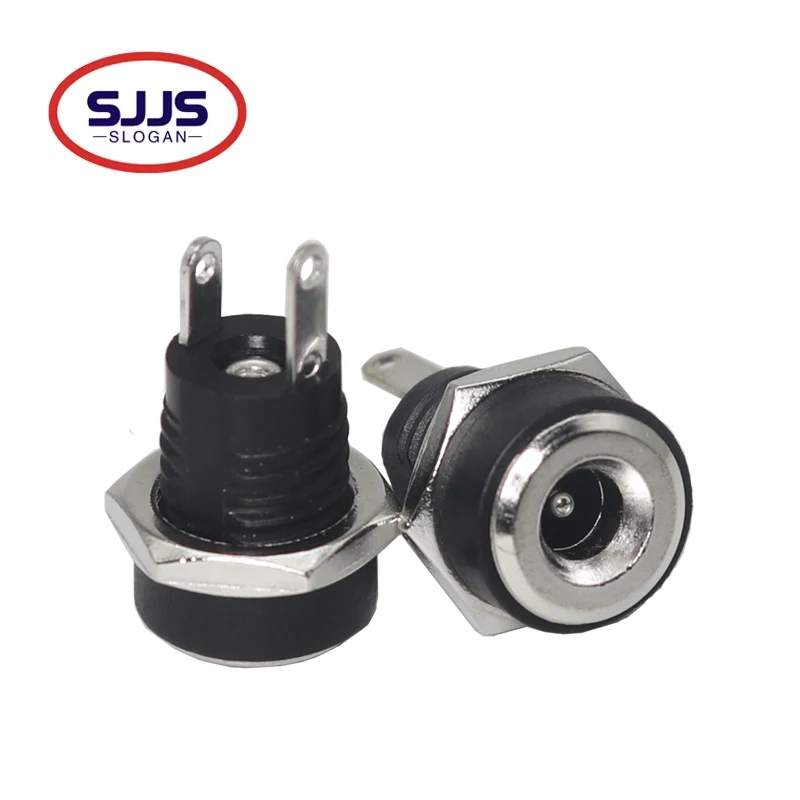 【30-5-шт】dc-022b-3a-12-В-для-разъема-питания-постоянного-тока-гнездовой-разъем-для-монтажа-на-панели-разъем-55x21-мм-55x25-мм-35x13-мм