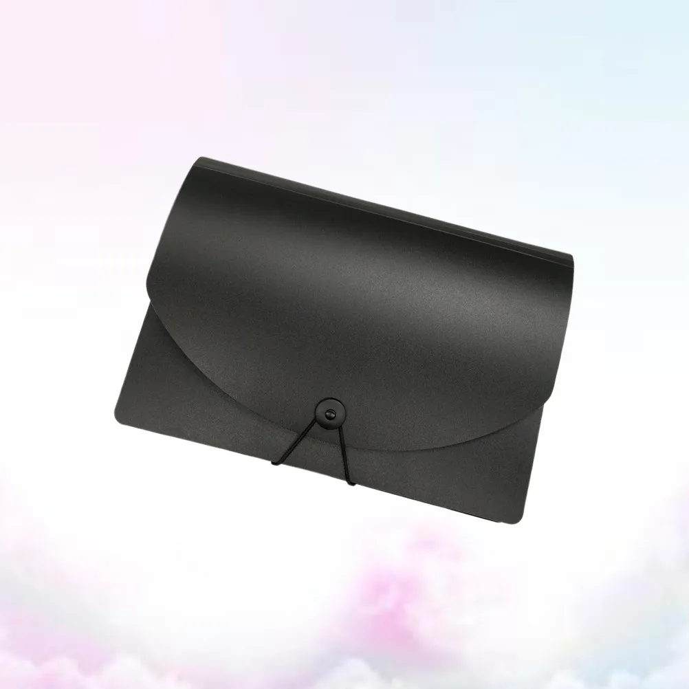 

A4 Multi-Layer Portable Accordion File Folder Lid for Students Teachers Office Organization White Classified