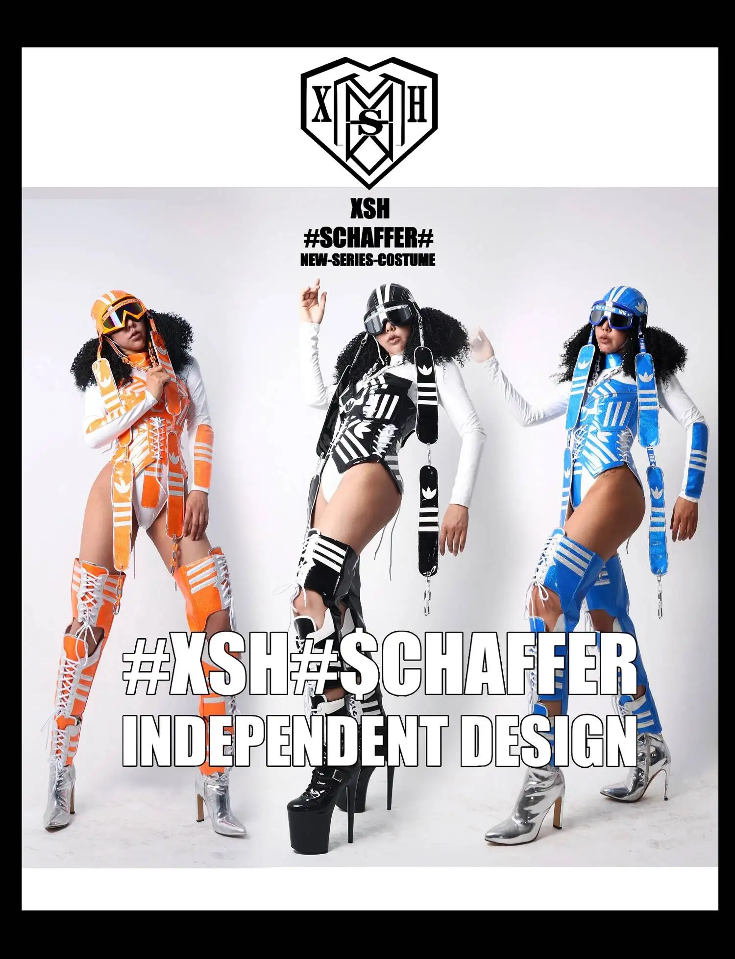 

Комплект для выступлений Gogo Heart Nightclub: женское спортивное платье в стиле чирлидинга, костюм для певиц, для выступлений на мероприятиях, Хэллоуин