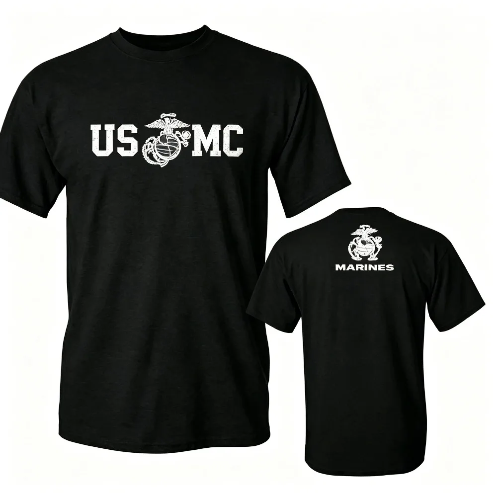 2026 New Vintage Hardcore Tactical Enthusiast T-shirt Unisex Outdoor Combat Style Print Street Trend Short Sleeve Tops