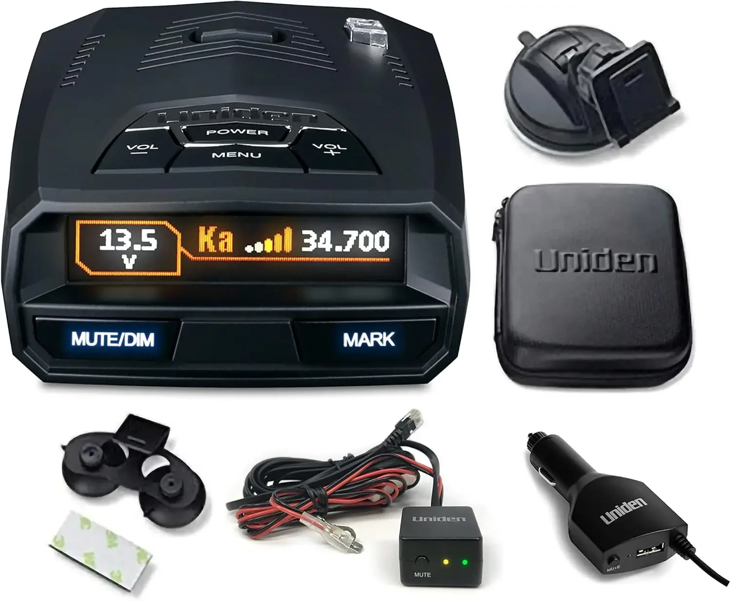 

R4 Extreme Long-Range Laser/Radar Detector, Built-in GPS w/AUTO Mute Memory, Voice Alerts, & RDA-HDWKT Smart Hardwire