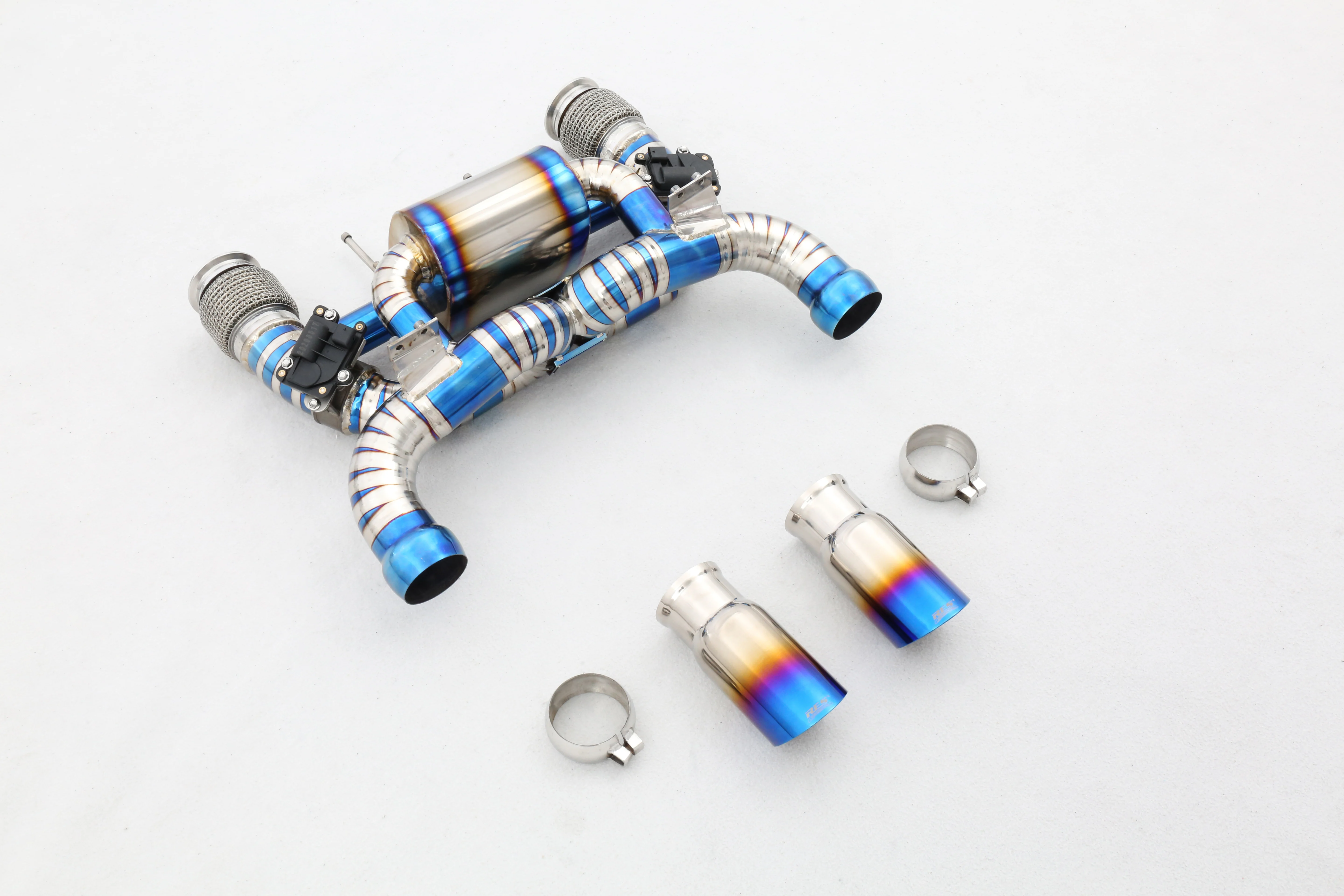 Custom 304 Stainless Steel/Titanium Valved Exhaust System Designed Specifically for 720S 4.0T V8 Exhaust Pipes