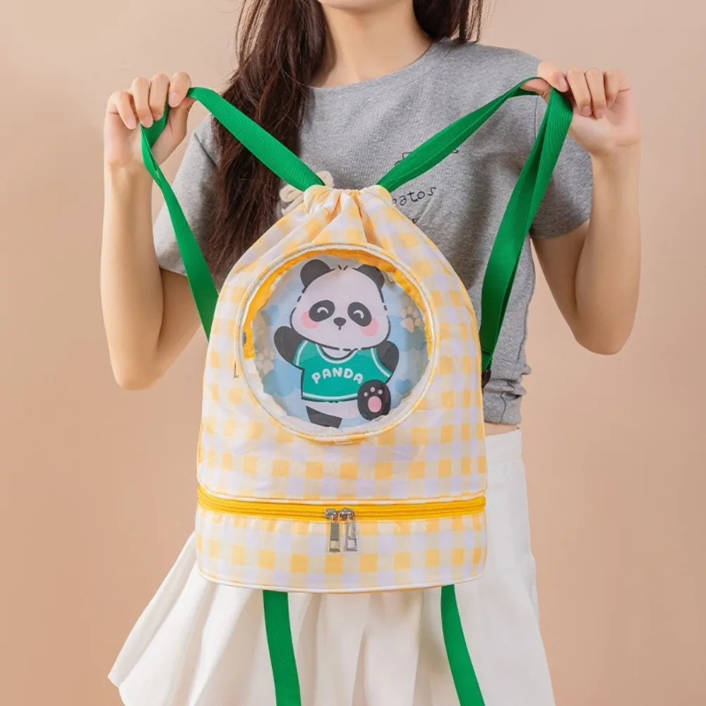 Waterproof Children's Swimming Bag Shoe Compartment Dry Wet Separation Kids Beach Bag Beam Mouth Cartoon Swimm Storage Bag