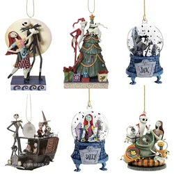 Pendentif beurre modèle L'Étrange Noël de monsieur Jack, figurine d'anime de dessin animé Disney, Jack Sally, ornements d'arbre de Noël, accessoires d'Halloween