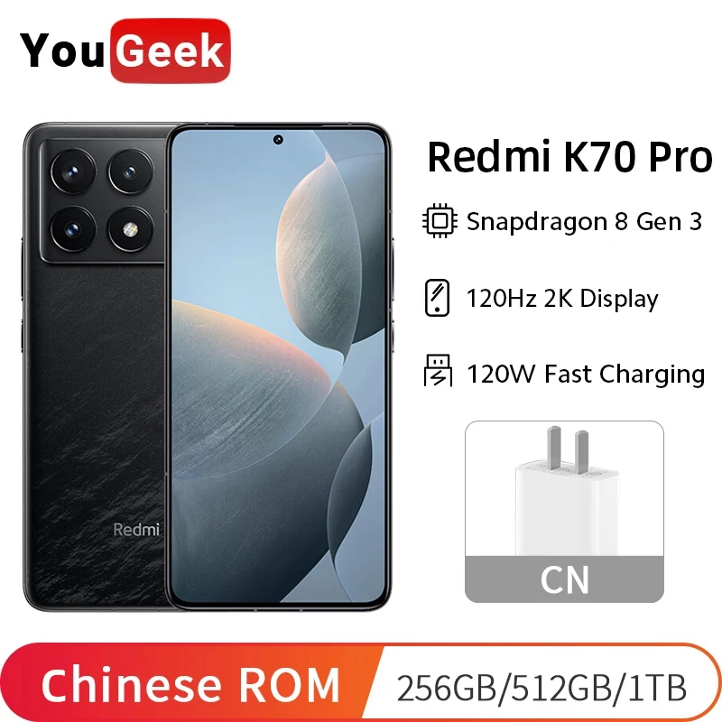 Xiaomi Redmi K70 Pro Snapdragon 8 Gen 3 HyperOS 120Hz 2K Display 50MP Triple Camera 120W Fast Charging China Version Cellphone 2 sold793,927.08YouGeek StoreSee previewSimilar items