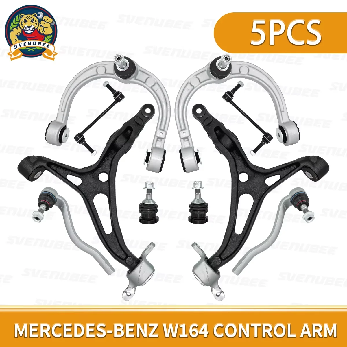 

Svenubee 5Pcs Front Lower Control Arm Suspension Ball Joints Sway Bar Links for Mercedes-Benz W164 GL550 ML500 ML550 2006-2012