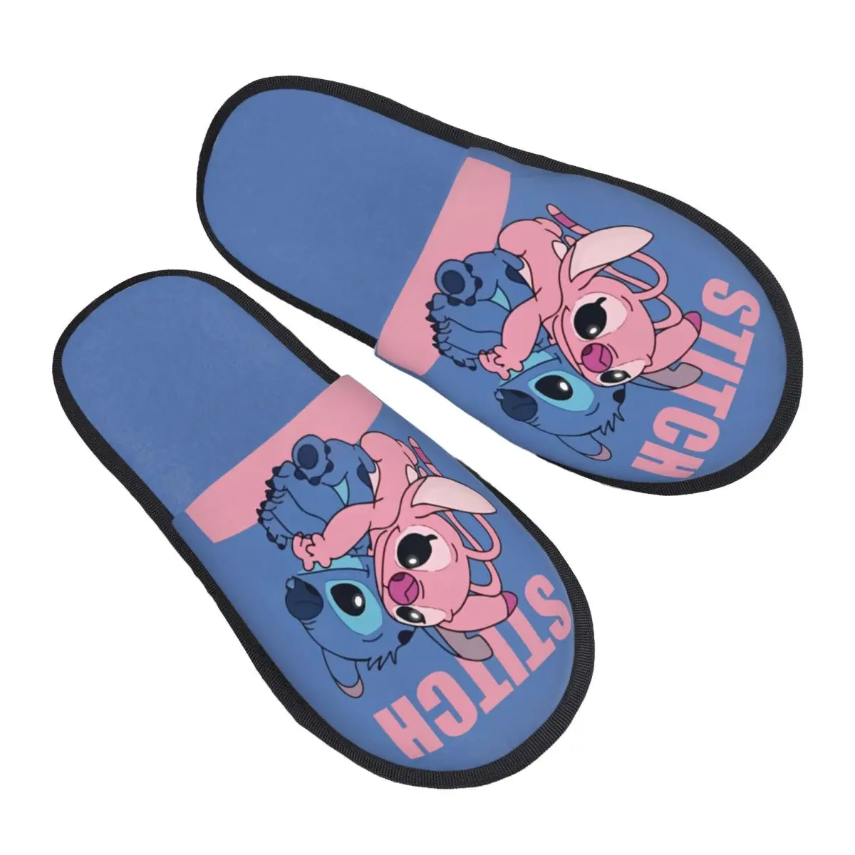 

Stitch And Angel Winter House Slippers Indoor Soft Memory Foam Slippers Non Slip