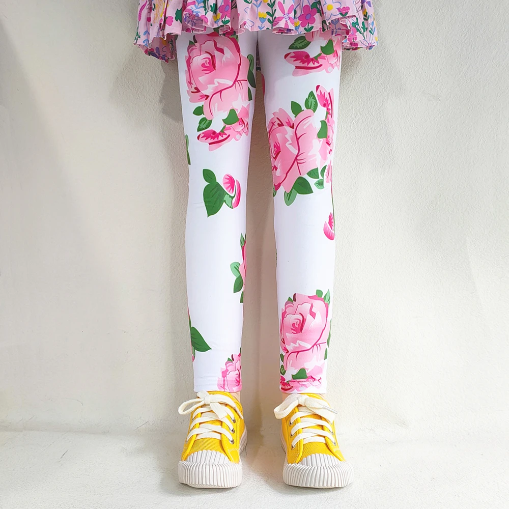 Mädchen Leggings Mode Cartoon Enge Hosen Frühling und Herbst Baby Mädchen Slim Fit Blumen Leggings Sommer Kinder Hosen – Detail 13