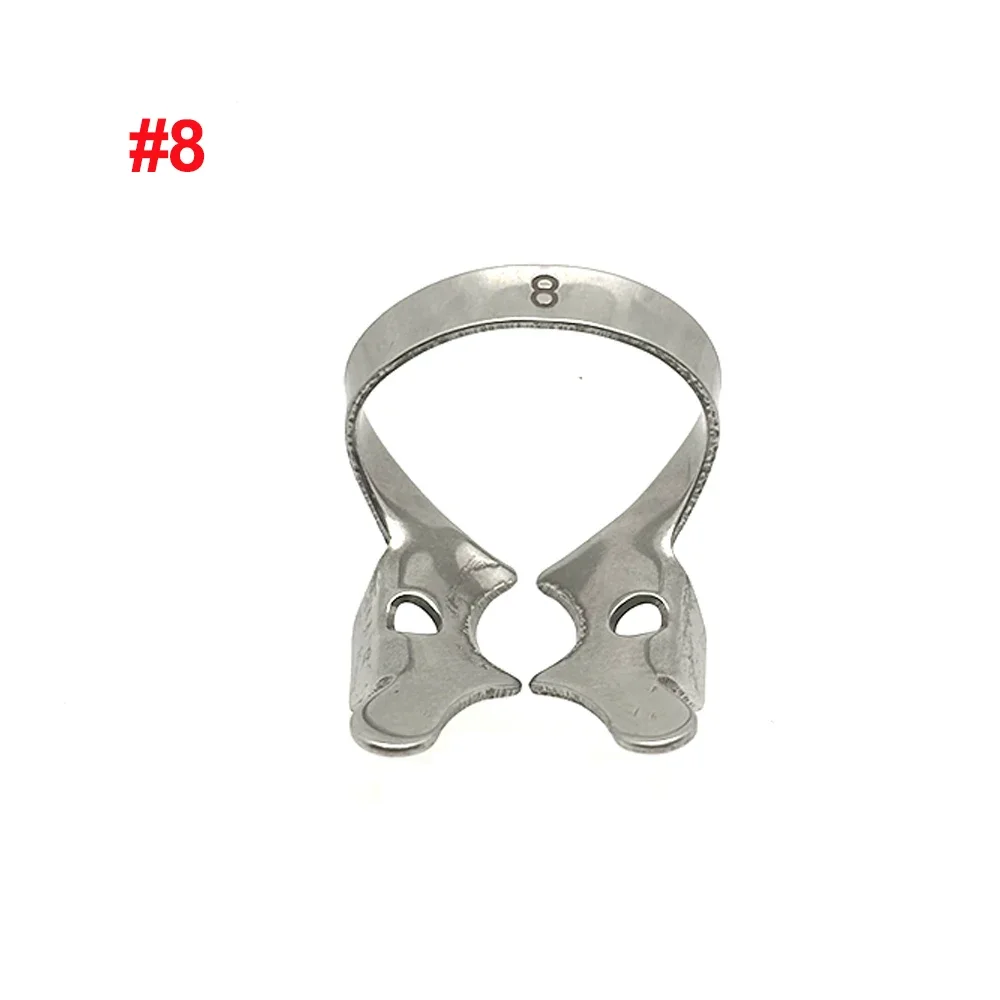 1 قطعة الأسنان المطاط السد المشابك الفولاذ المقاوم للصدأ اللبية الترميم حاجز كليب طب الأسنان عن طريق الفم المواد البراز