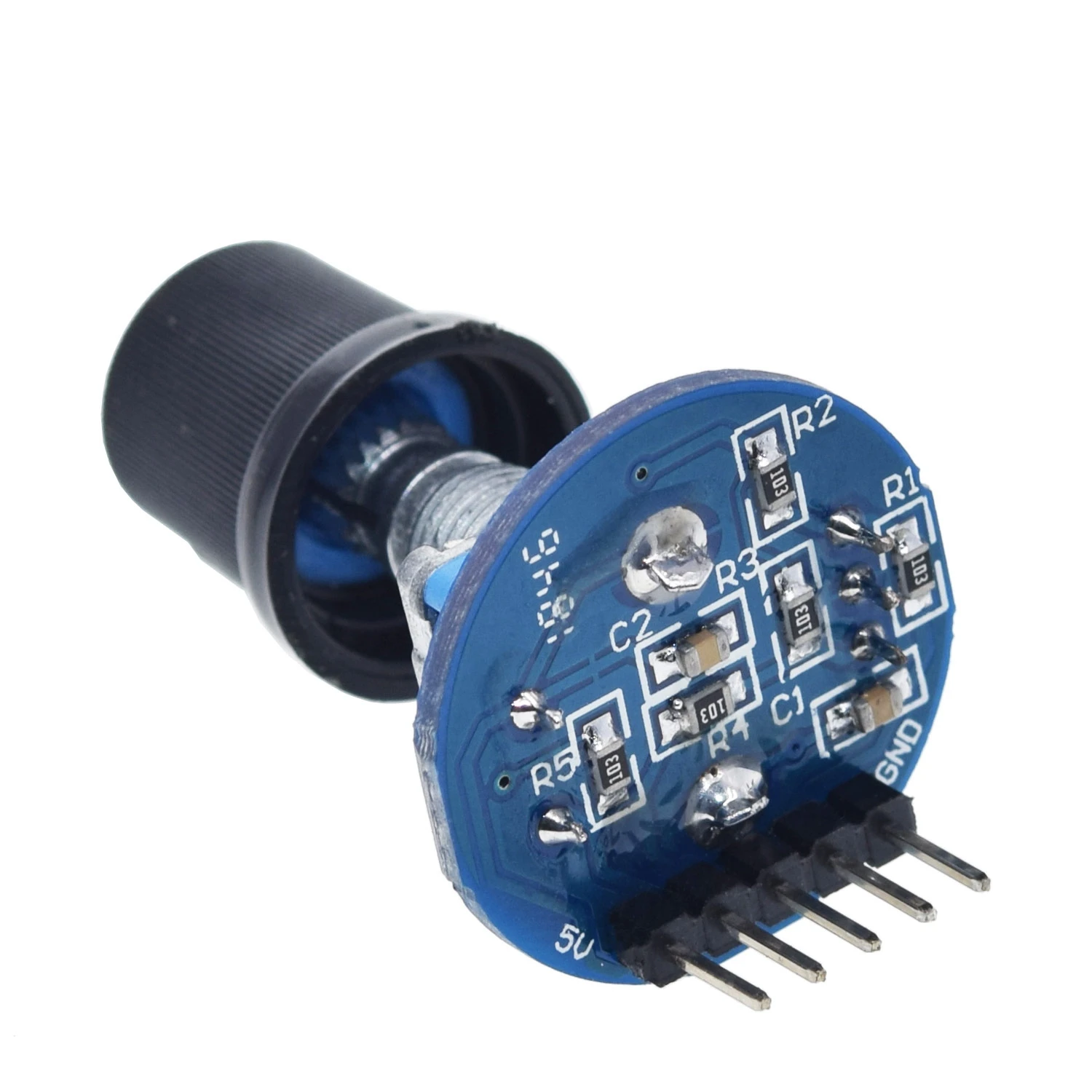 TZT Rotary Encoder Module for Arduino Brick Sensor Development Round Audio Rotating Potentiometer Knob Cap EC11