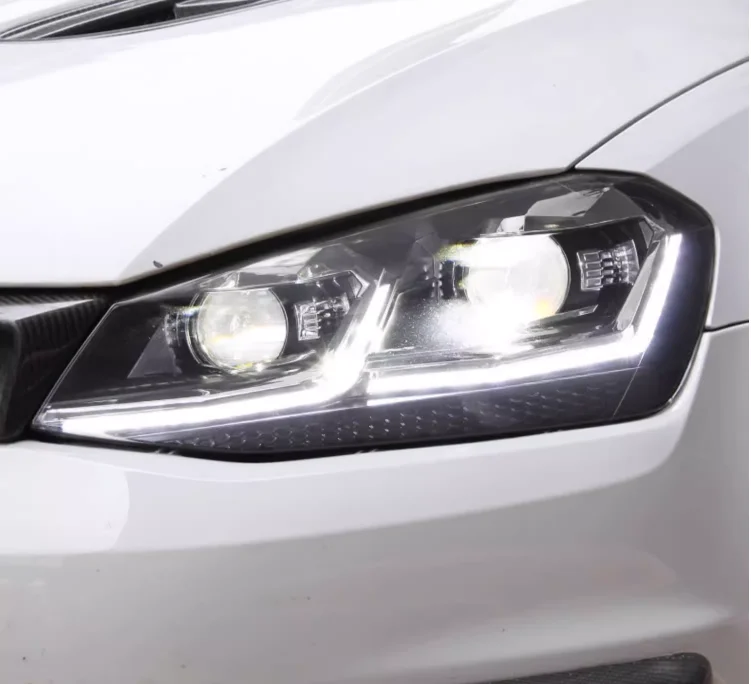 Car Lights for Golf 7 2013-2017 MK7 LED Auto Headlight Assembly and Front Grill Upgrade Dynamic Bifocal Lens LHD RHD Accessories