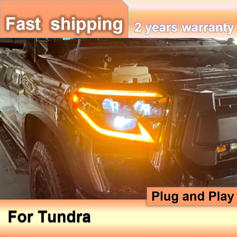 

Car Accessories for Toyota Tundra Head Lights 2014-2021 Tundra Headlights DRL Dynamic Turn Signal High Beam Projector Lens