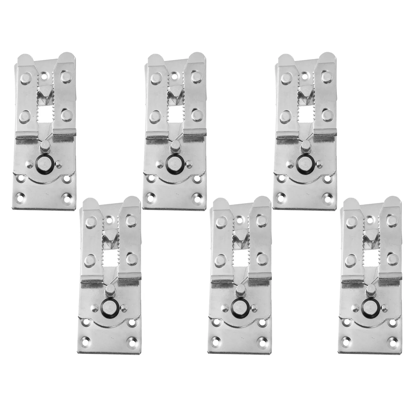 6 Set DIY Furniture Assembly Metal Sofa Connector Silver Couch Joining Hardware
