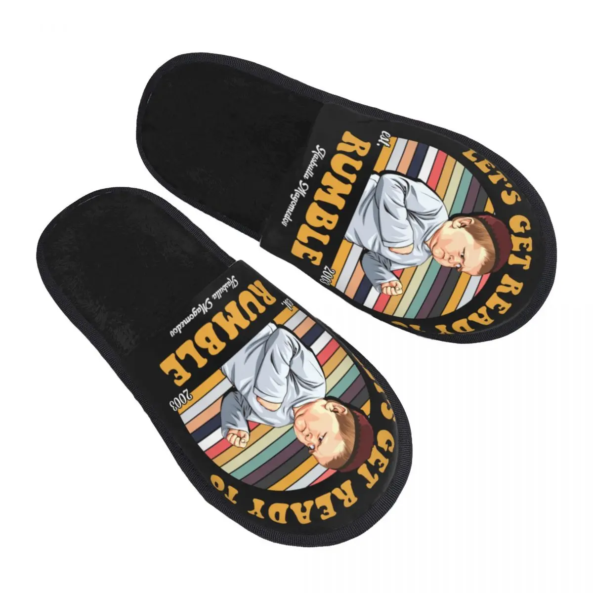 Custom Hasbulla Magomedov Memory Foam Slippers Women Cozy Warm Mini Khabib House Slippers