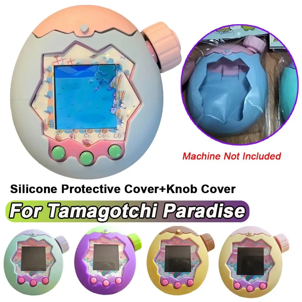 Silikon-Schutzhülle, weich, langlebig, dekorative Abdeckung, Knopfabdeckung, Schutzhülle für Tamagotchi Paradise