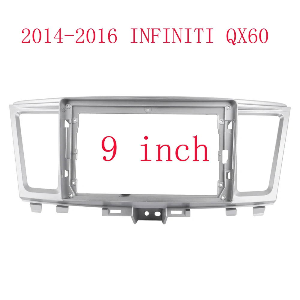 9 Inch Car Frame Fascia Adapter Android Radio Dash Fitting Panel Kit For Infiniti QX60 JX35 2014-2020