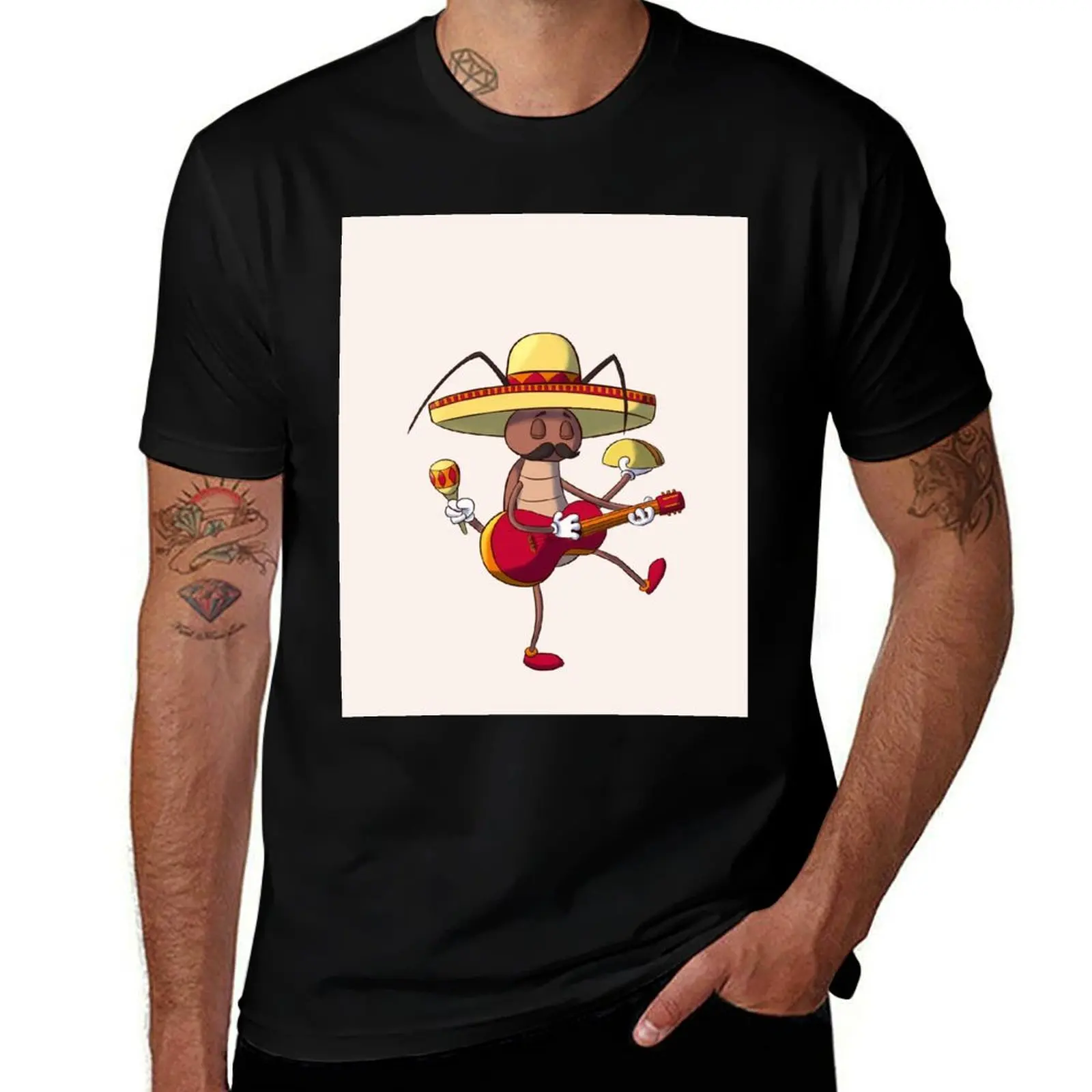 La Cucaracha - The Cockroach T-Shirt Anti-Fade Casual Tee Shirt