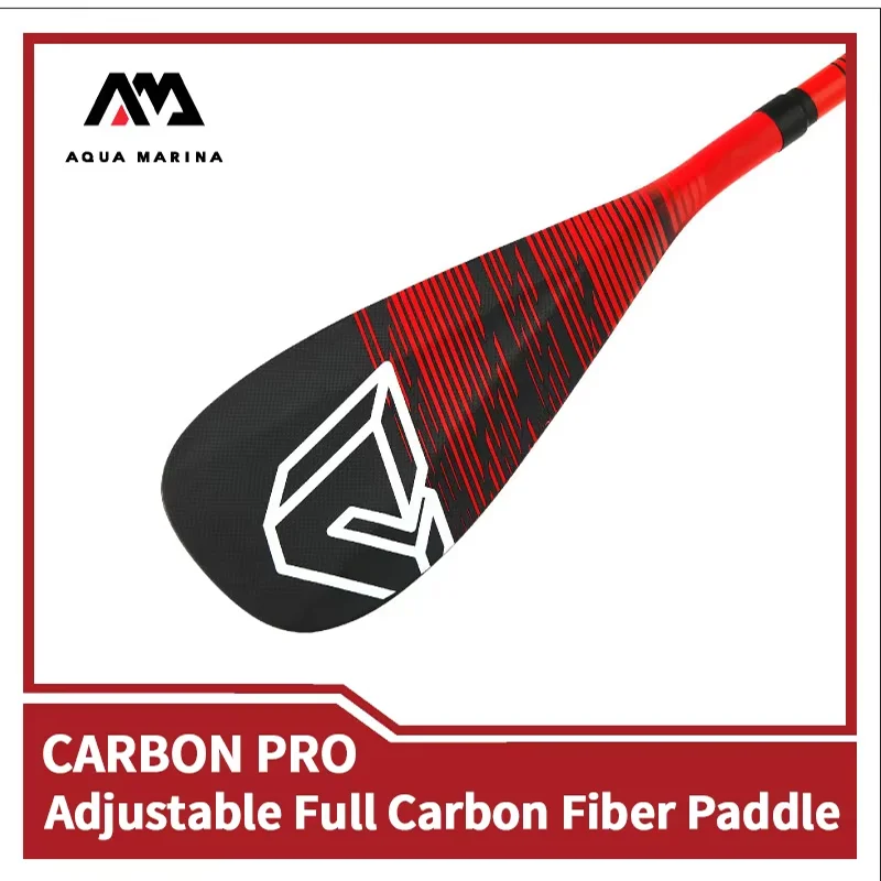 AQUA MARINA CARBON PRO Upgrade Full Carbon Fiber Rowing Oars 3-section Kayak Competition SUP Paddle Adult Canoe Parts Long Oar