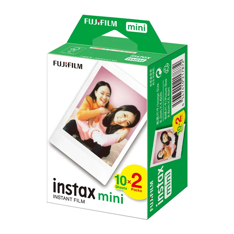 10/20 sheets Fujifilm Instax Mini White Edge Films Photo Paper Films For Fujifilm Instant Mini 11 9 8 25 50s  Fuji camera Paper