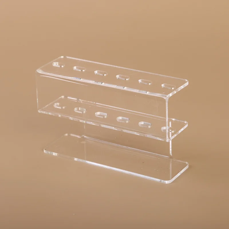 6-Loch Acryl Pinzette Lagerung Rack Professionelle Wimpern Verlängerung Display Stand Platzsparende Pinzette Organizer Make-Up-Tools – Detail 2