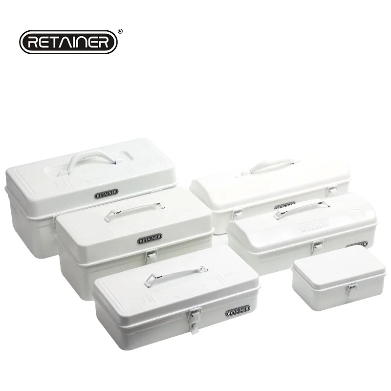 Japanese-Style White All- Toolbox Iron Medicine Box Steel Storage Metal