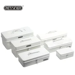 Japanese-Style White All- Toolbox Iron Medicine Box Steel Storage Metal