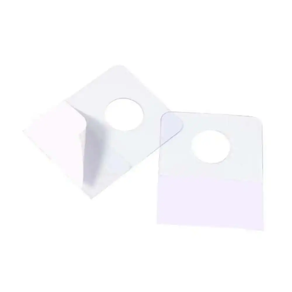 Hang Self-adhesive Merchandising Tabs Round Hole Bulk Box Bag Package Pet Pvc Hangers Peghook, Plastic Display Reinforced Tag