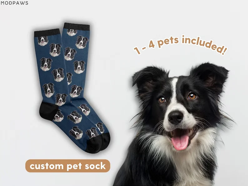 Custom Pet Photo Socks Personalized Pet Socks Custom Dog Socks Custom Cat Socks Fathers Day Gifts Cat Dad Gift Dog Dad Gifts