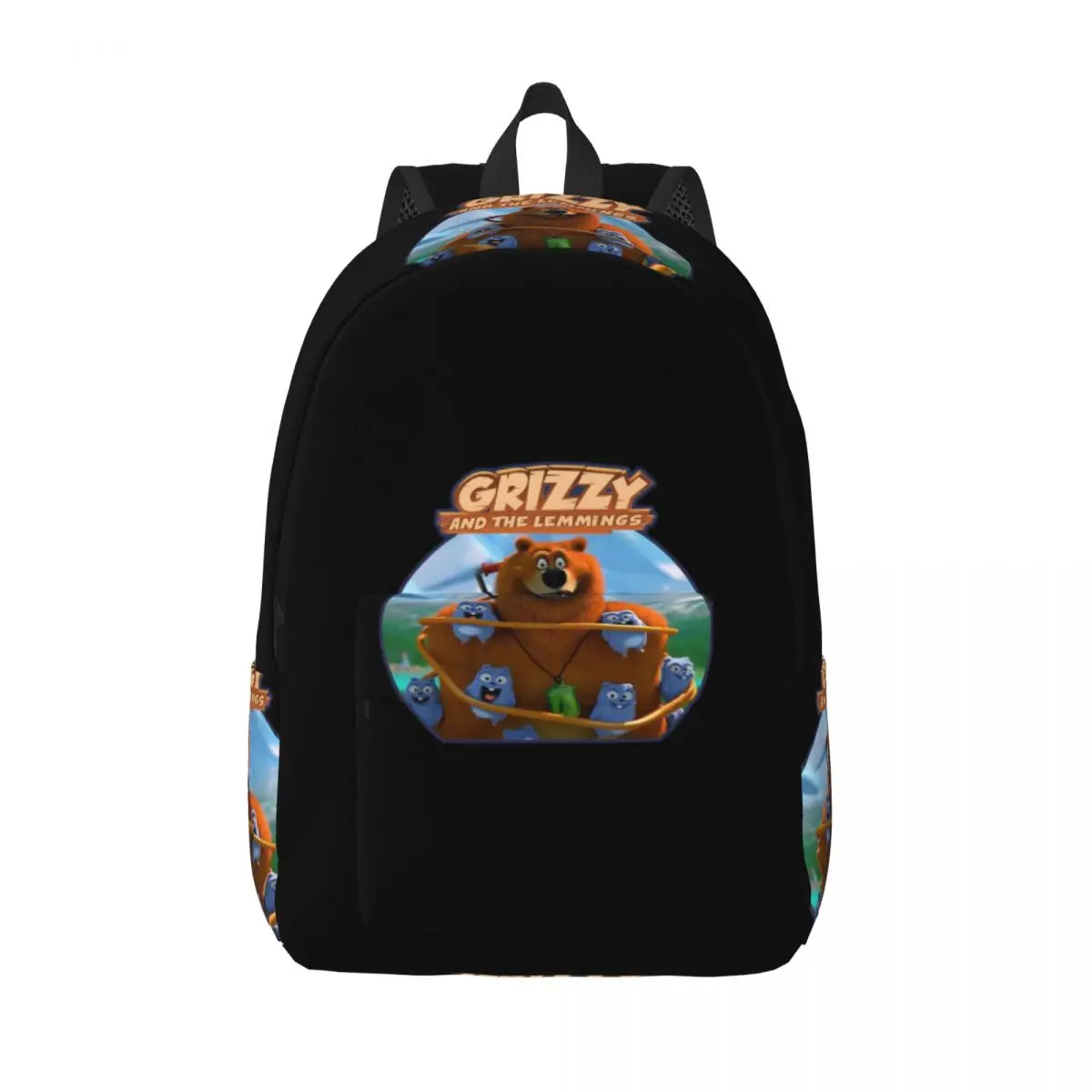 

Grizzy And The Lemmings Student Backpack School Bag Hiking Travel Daypack for Men Women Bookbag Shoulder Bags