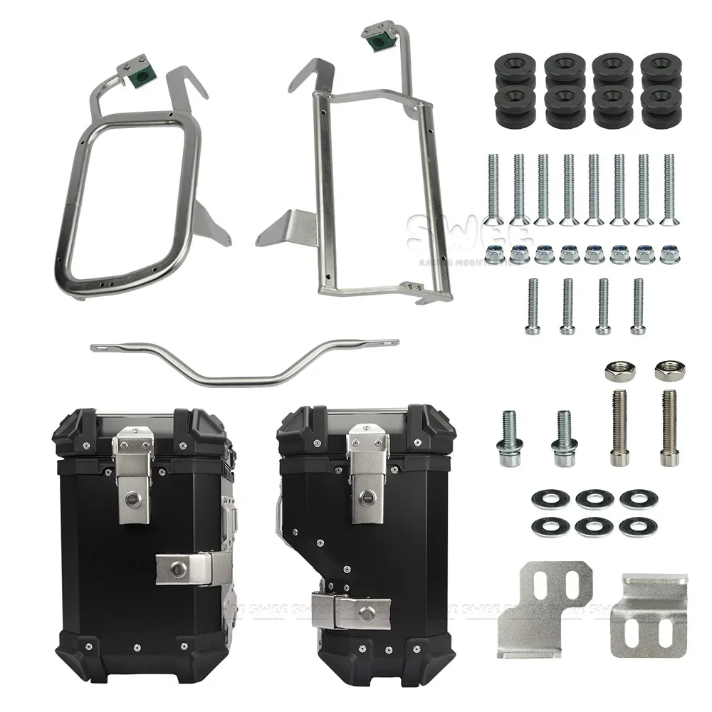 For Bm 1250 Gs 1200 2018-2021 GS 1250 2021-2023 Aluminum Alloy Custom Box Side Rack Motorcycle Tail Boxes Side Pannier Box view 6