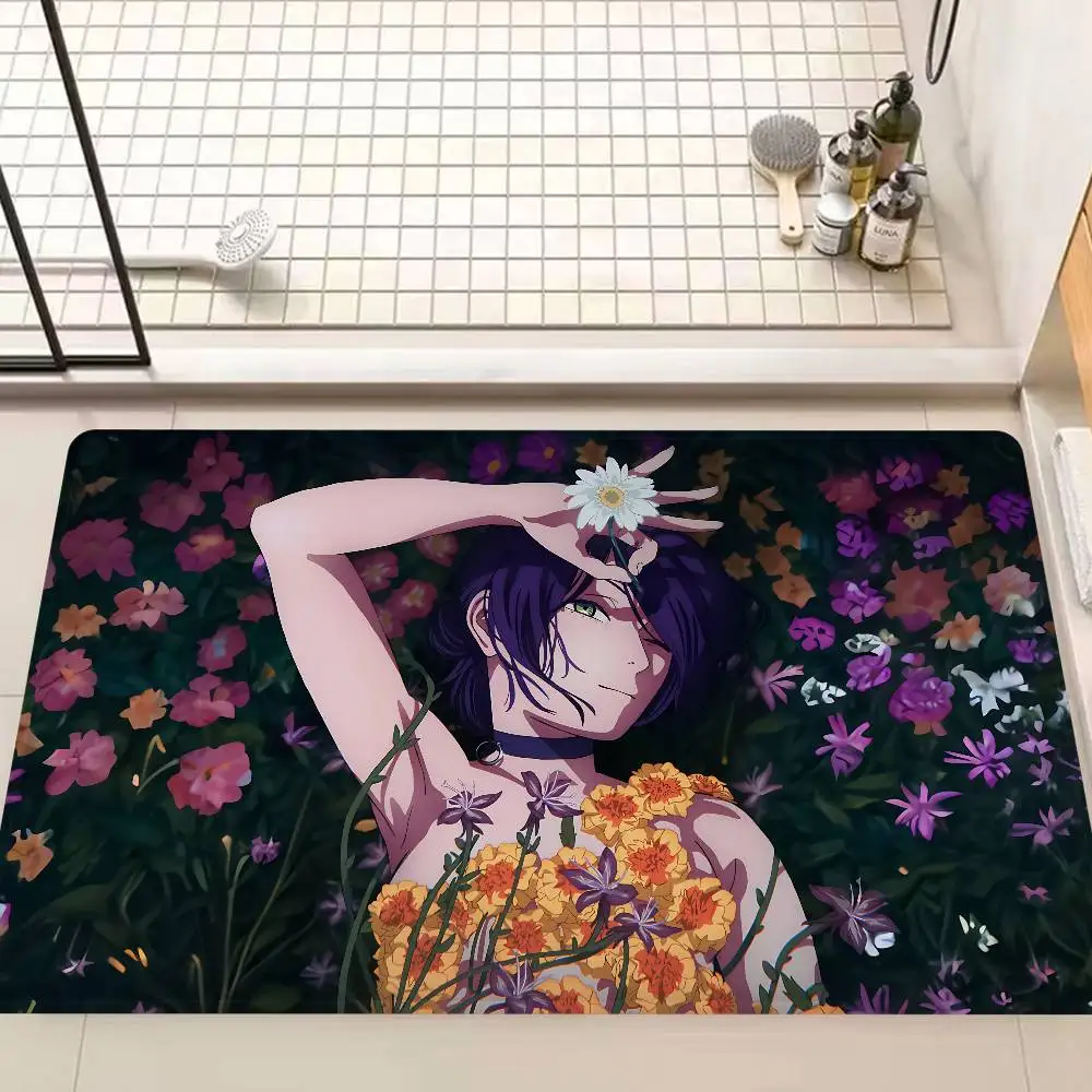 Popular Anime Chainsaw Man Reze Arc Floor Carpet Nordic Style Home Doormat Bathroom-Toilet Mats Bedroom Hotel Decor Mat
