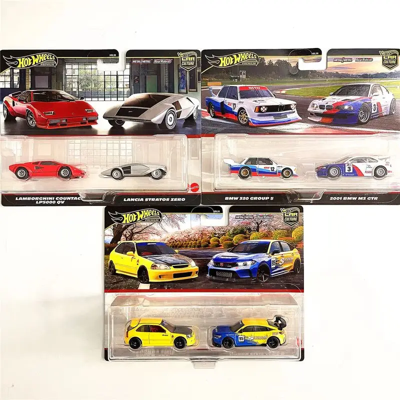 

Новый оригинальный Hotwheels культурный двойной автомобильный набор Bmw M3 Honda Civic моделирование сплава модель автомобиля игрушка Hbl96 коллекционные фанаты крутые подарки
