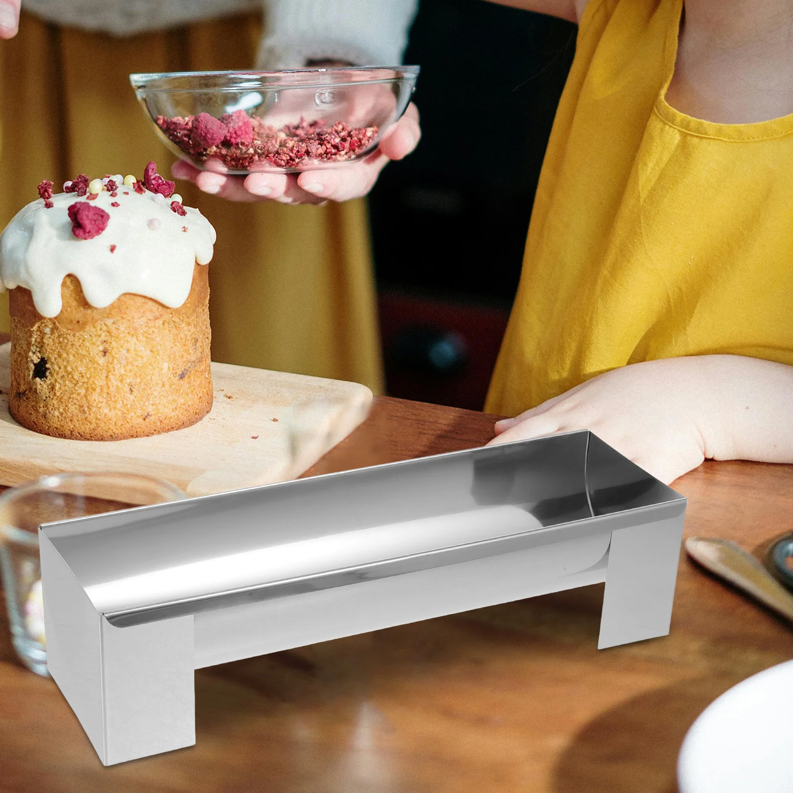 

1pc U-Shape Cake Roll Mold 28X8Cm Sturdy Acrylic Baking Tool For Swiss Rolls Layer Cakes Pastries Compact Shape Cake