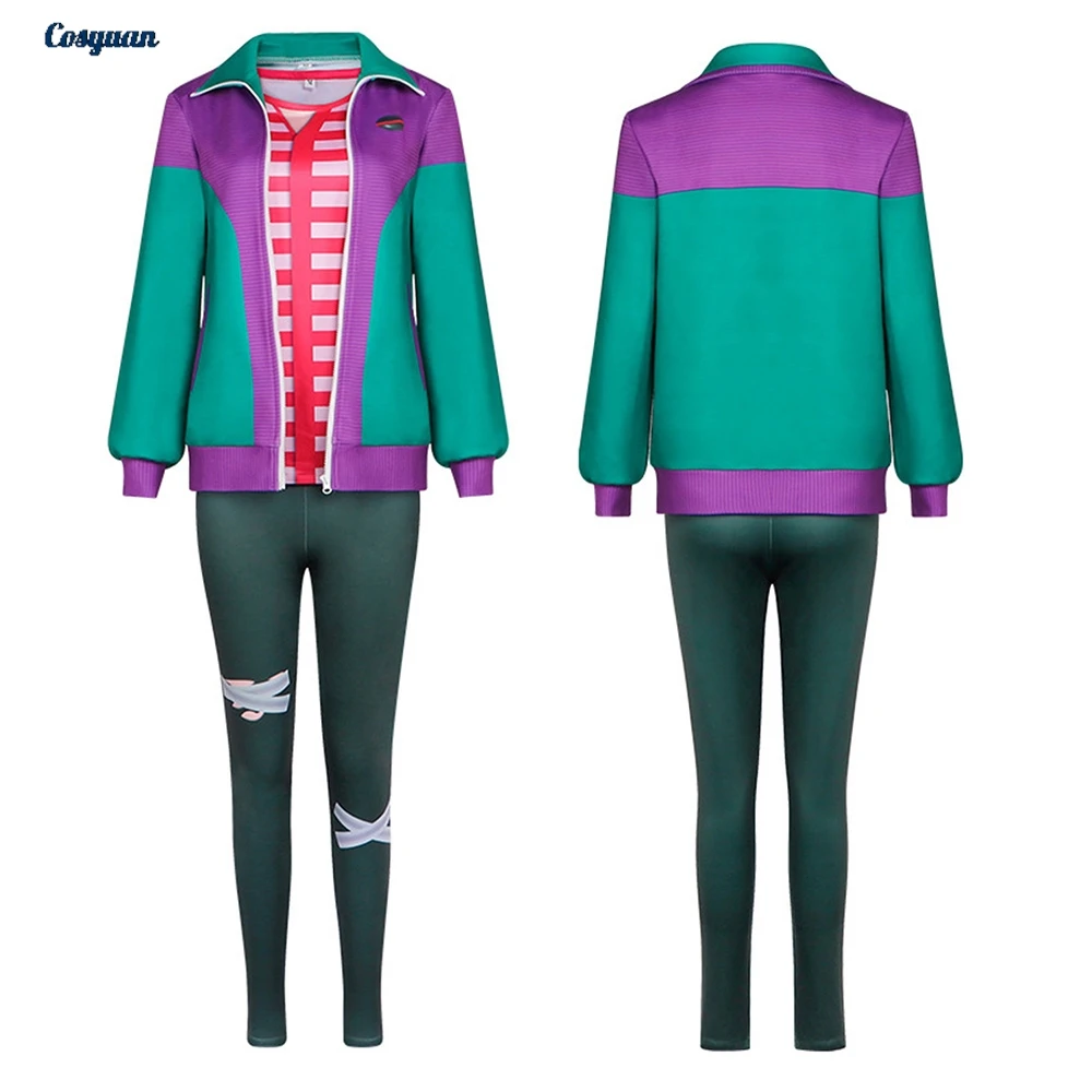 

Cartoon Forgotten Island Cosplay Risa Top Pants Clothes Women Party Disguise Roleplay Halloween Costume Carnival Outfits Suits