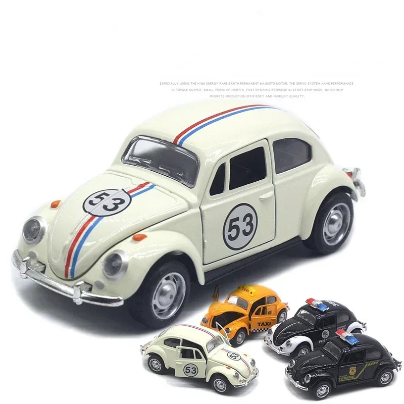 1:32 Volkswagen Kever Legering Auto Diecasts Metalen Klassiek Speelgoedmodel met Pull Back Functie Voertuigen voor Kind Geschenken Kerstmis