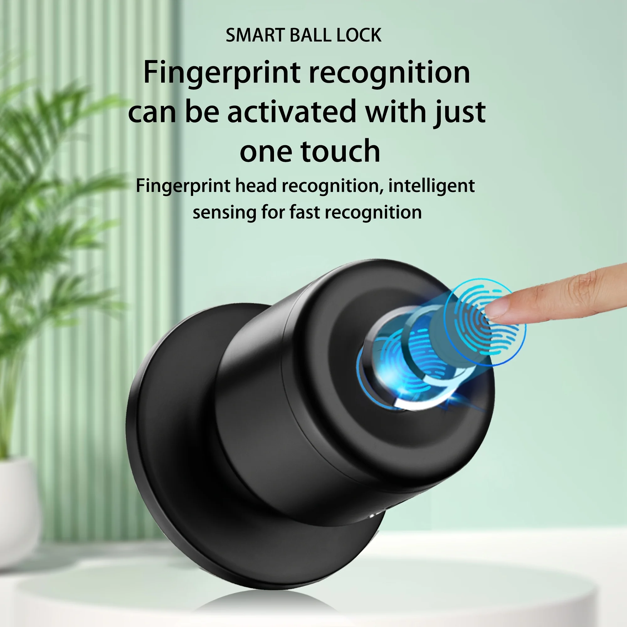 App Keyless Entry   Smart Biometric Fingerprint Door Lock for Bedroom Front Door