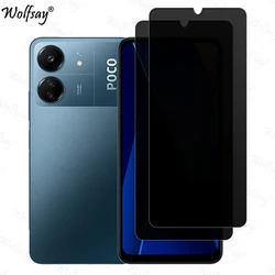 Anti-Spy Tempered Glass For Xiaomi Poco C65 Privacy Screen Protector For Poco C65 Full Cover Glass For Poco C65 Glass 6.74 inch