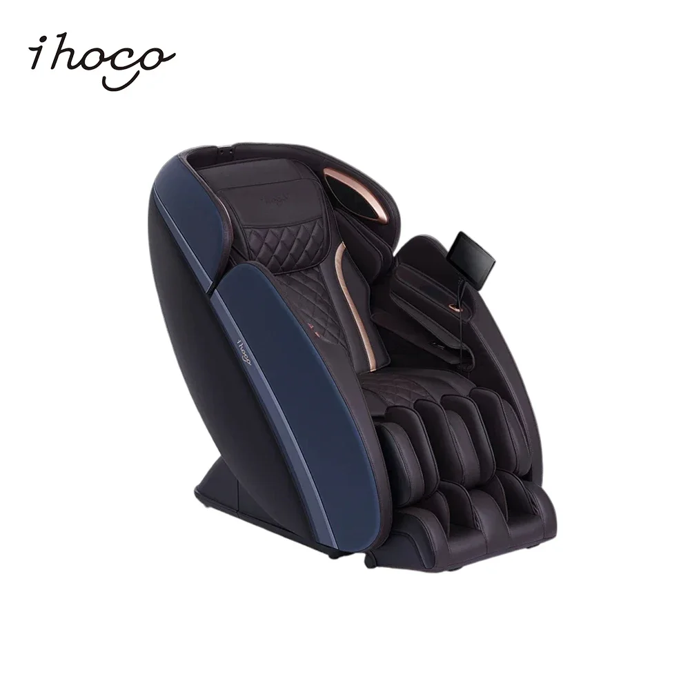 Ihoco E910 Sillón de masaje de lujo 4D con estructura de pantorrilla de 18 programas y sillón de masaje corporal SL Track
