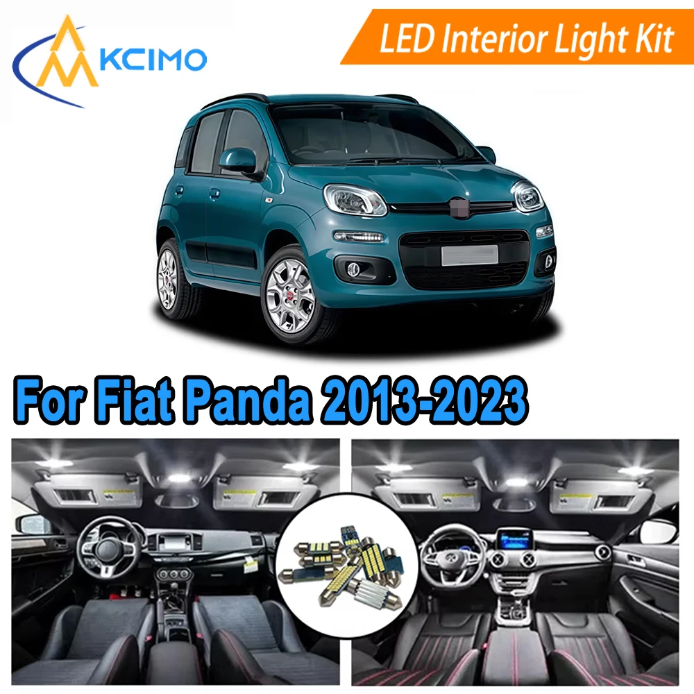 

LED Interior Lights Kit For Fiat Panda 2013-2023 Car Ambient Lighting Kit 12V Footwell Lamp Car Interior Light Bulb