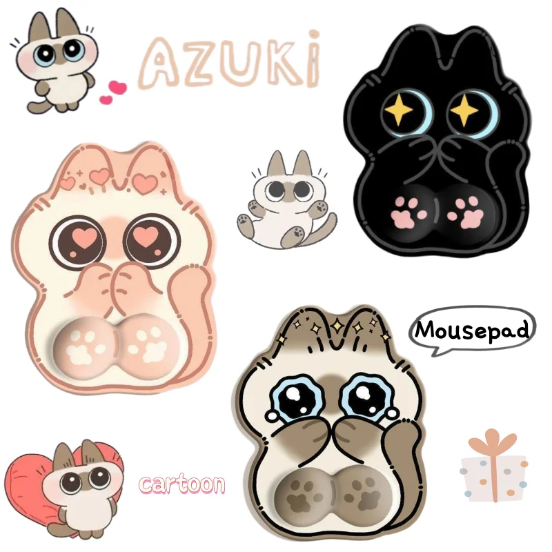 Azuki Mouse pad Cartoon and Cute Fashionable Personalized Creative High-Value Portable Home Office Computer Wrist Rest Soft Pad