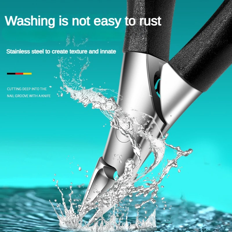 Professioneller, multifunktionaler, arbeitssparender Nagelknipser, Präzisionsspitzenschere für eingewachsene Zehennägel, dicke/harte Zehennägel