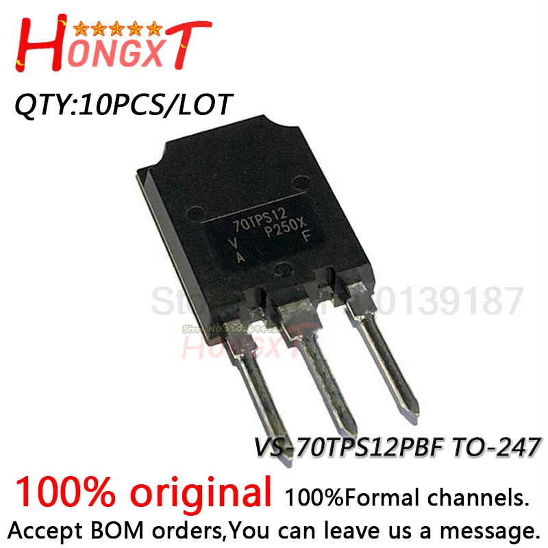 

10PCS 100% NEW VS-70TPS12PBF 70TPS12 70TPS12PBF TO-247 one-way SCR 70A 1200V