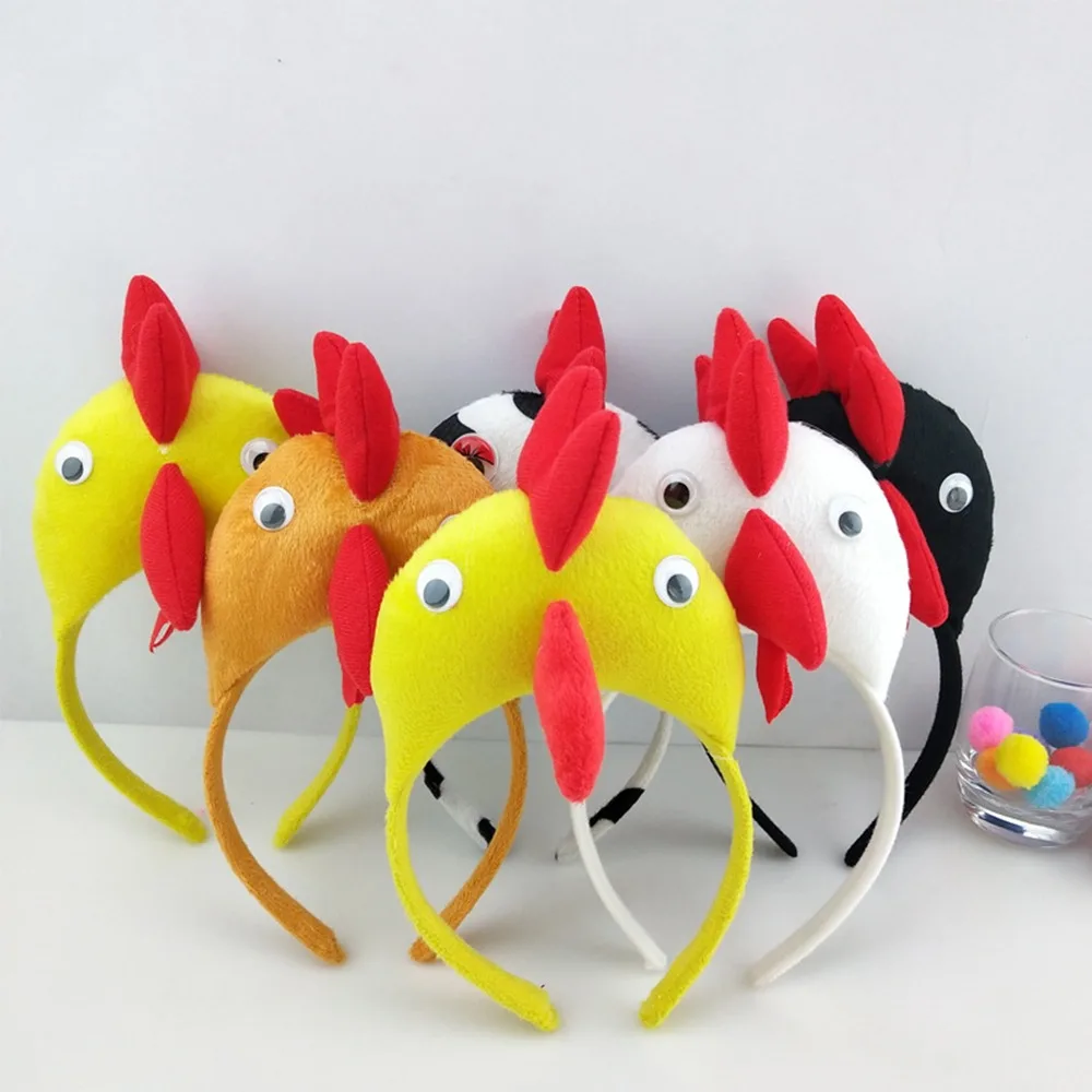 Cloth Rooster Hairpin Gifts Party Costume Masquerade Props Chicken Hairpin Cosplay Props Cartoon Hairpins