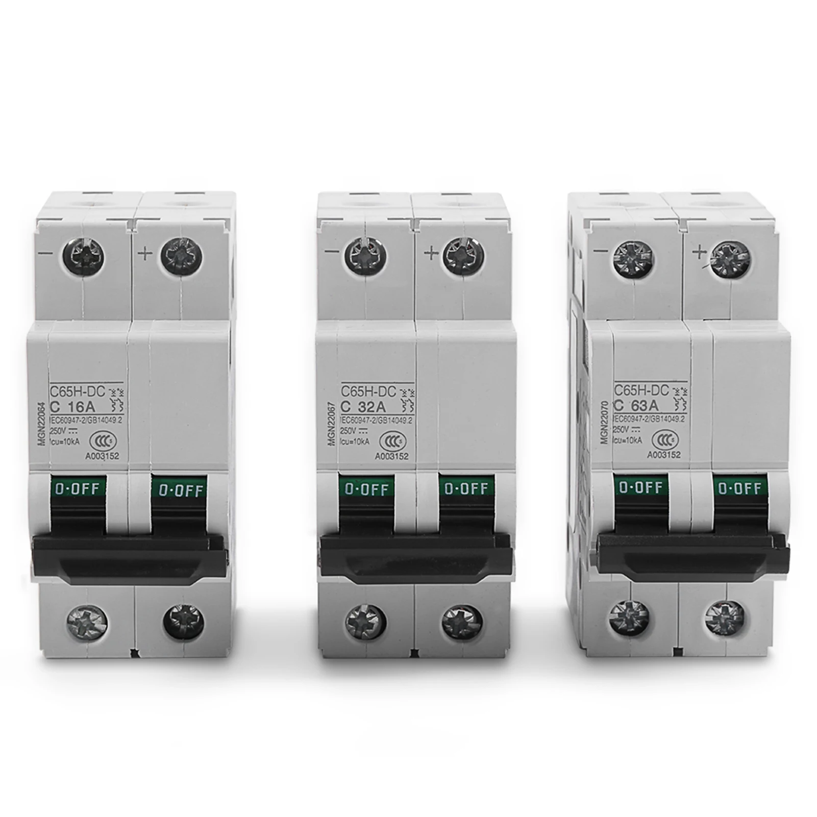 250V  2P Low voltage Miniature Air Circuit Breaker Solar Energy  16A/32A/63A  Circuit Breaker 250V Circuit Breaker