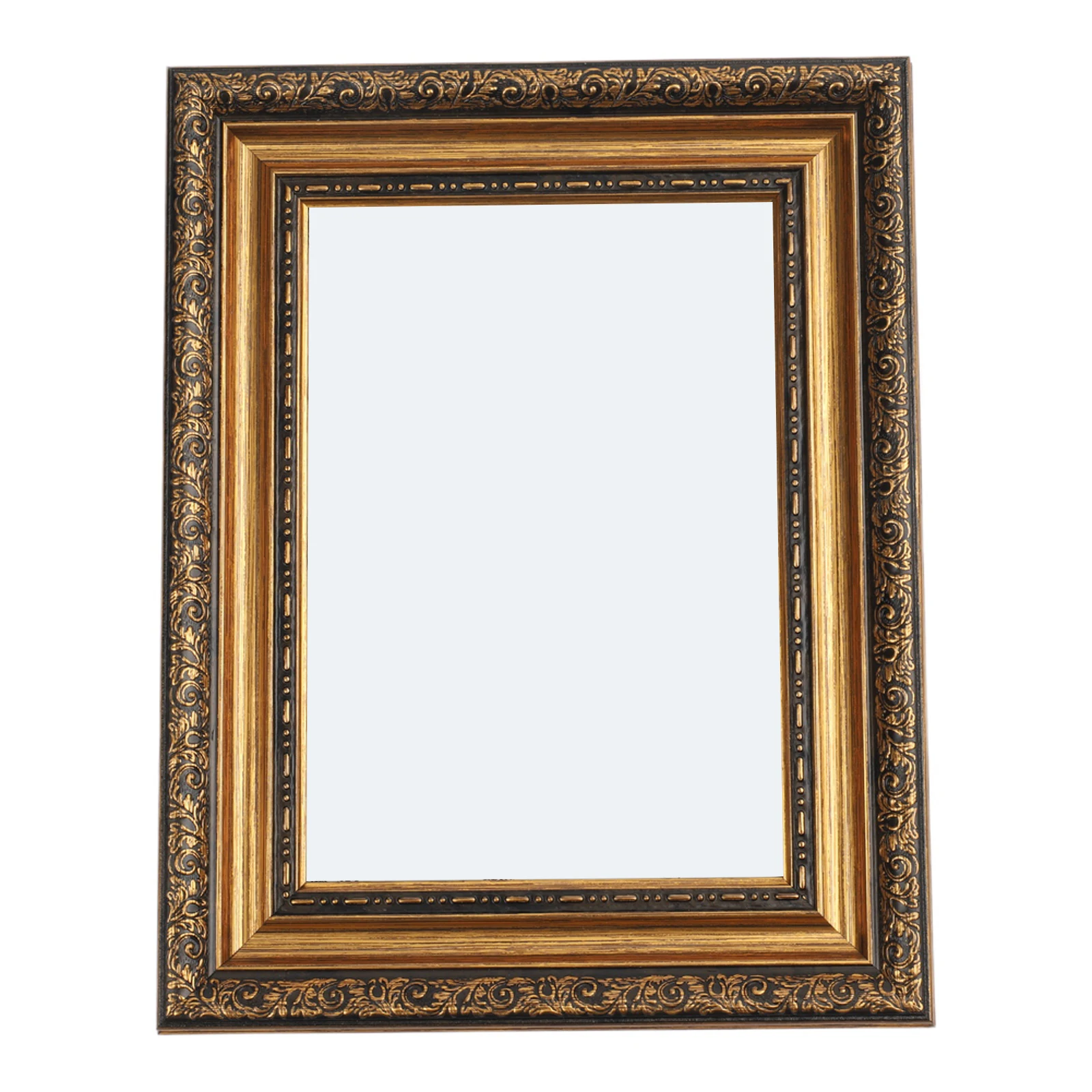 Elegant Resin Picture Frame 7 Inch with Vintage Ornate Border for Displaying For Art or Photos in Living Room and Office